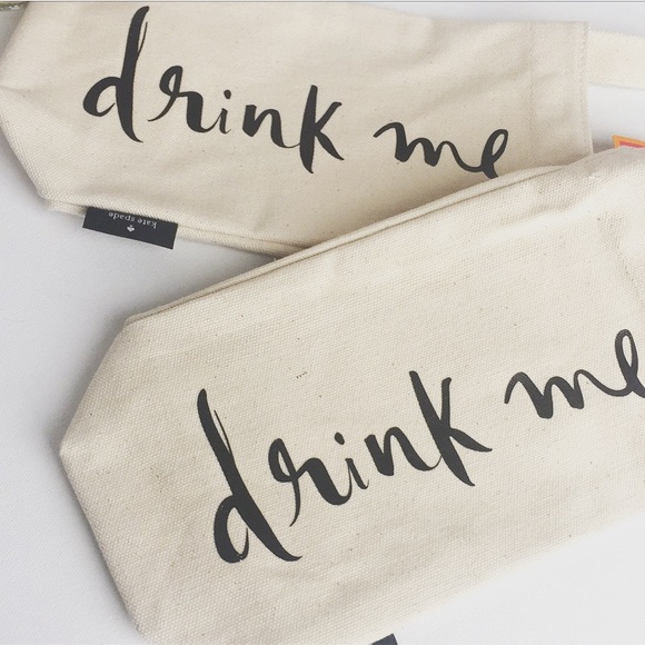 1 Left! NWTs Kate Spade “Drink Me” Wine Tote - Picture 4 of 7